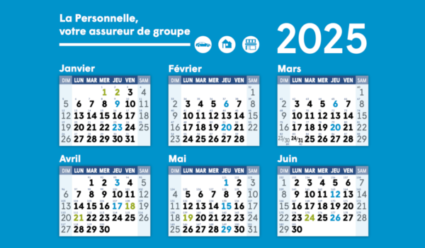 Calendrier fonction publique Québec 2025