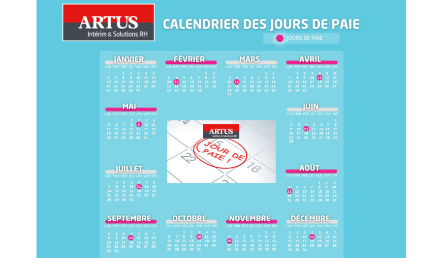 date de paiement artus intérim