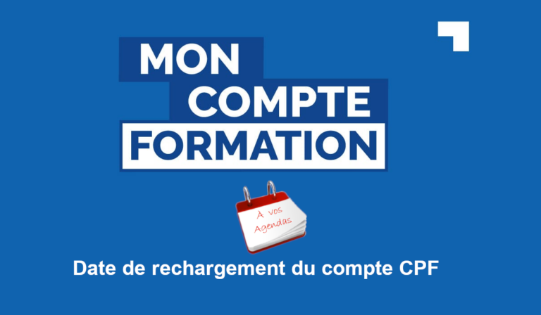 date de rechargement du compte cpf